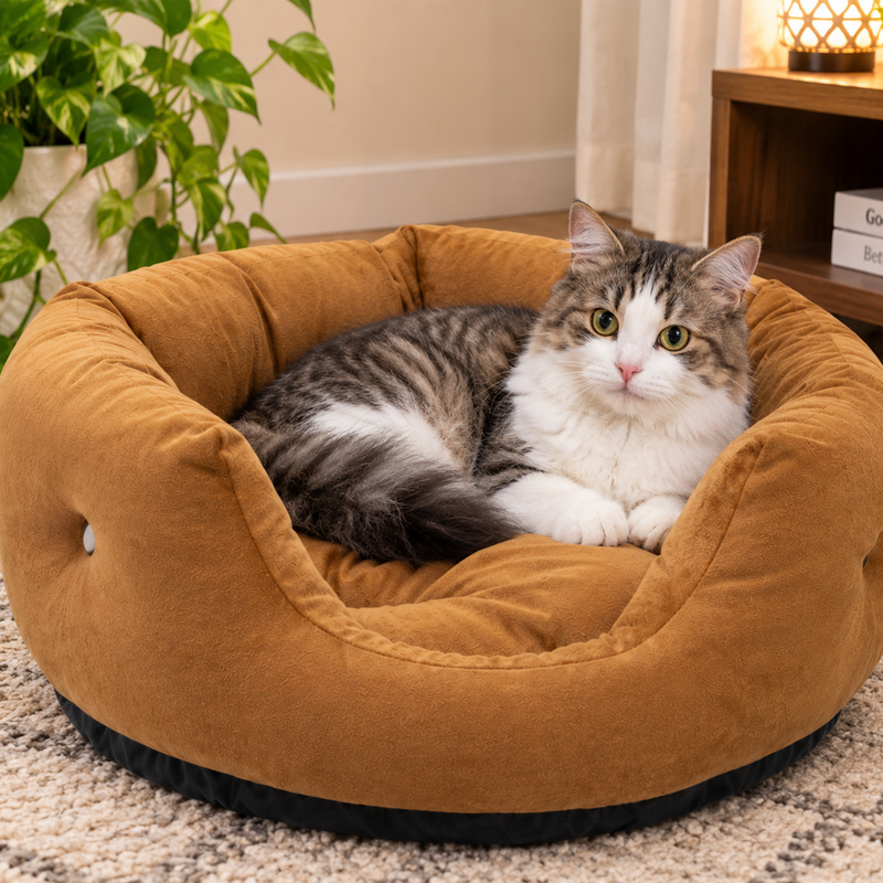 Luxury Calming Donut Pet Bed