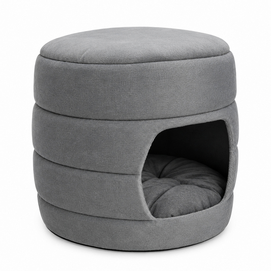 Luxury Multi-Level Cozy Cat Cave Bed