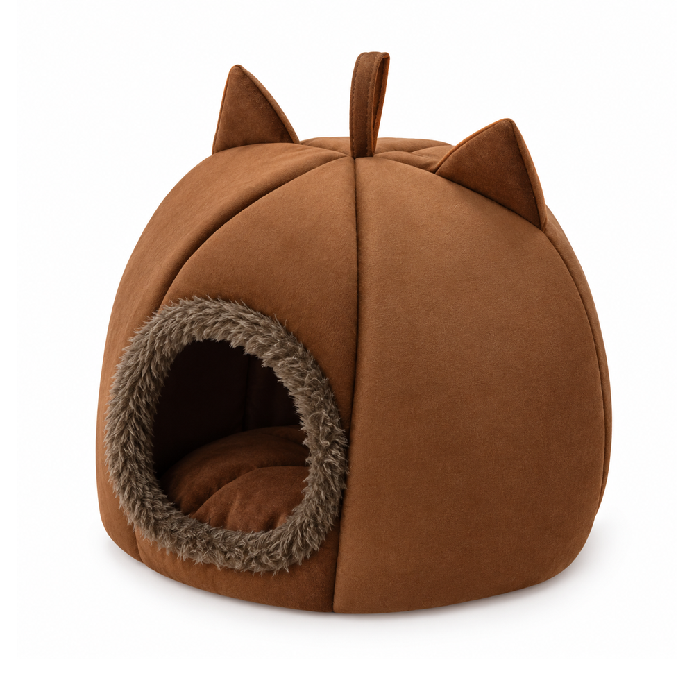 Pumpkin Cozy Cat House